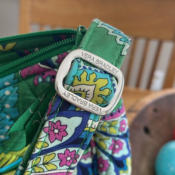 Vibrant Green Paisley Women's Vera Bradley Bag - Picture 2 of 5
